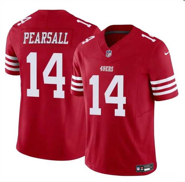 Youth San Francisco 49ers #14 Ricky Pearsall Red 2024 Draft F.U.S.E. Vapor Untouchable Limited Stitched Jersey Dzhi